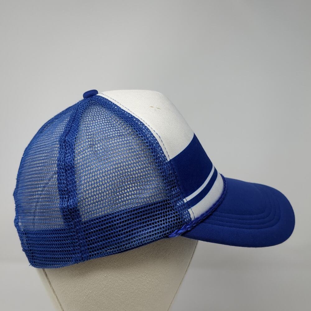 KC Logo Snapback Trucker Hat Blue One Size Adjustable Mesh Back Rope Poly BDA - Picture 5 of 11